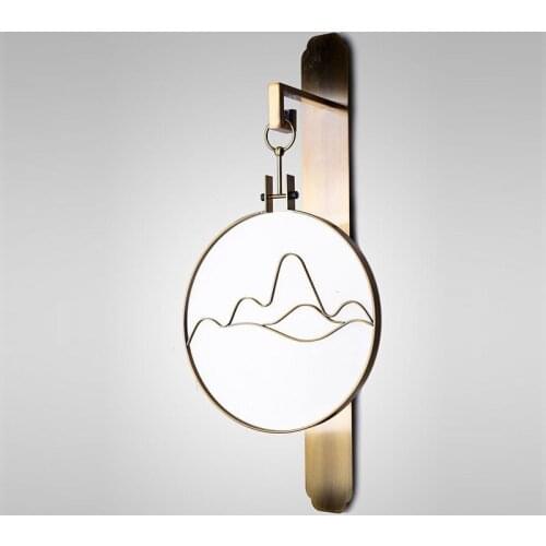 A Living Room Cloud Shek Pik Lamp Modern Concise Corridor Background Wall Lamp Bedroom Bedside Study Decoration Wall Lamp