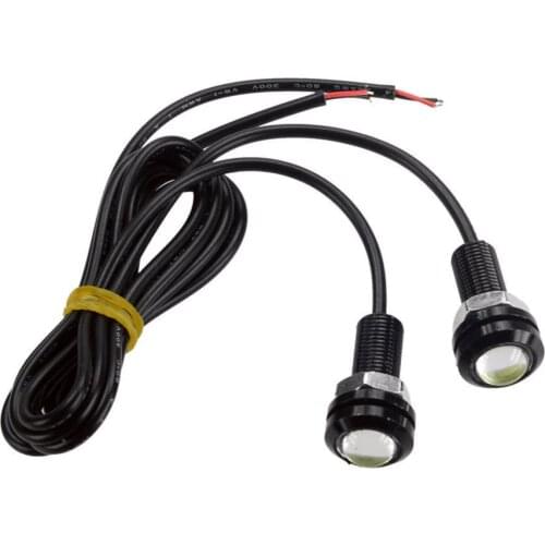 2pcs Bolt on Screw LED Waterproof Eagle Eye Parking Daytime Running Tail Light Fog Lamp DIY Car motor Backup Reverse Lights