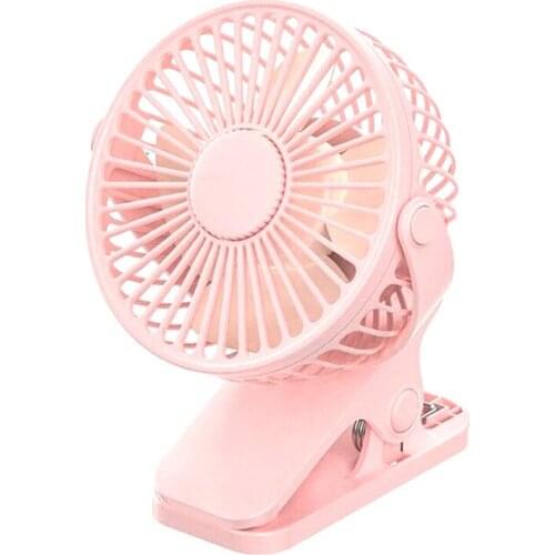 Clip-On Fan 4000MAh Battery Powered USB Desktop Fan Silent Fan Portable Suitable for Office Home Camping Baby Stroller