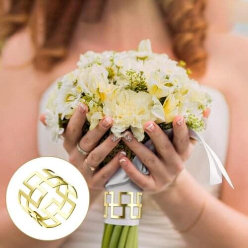 6pcs Metal Hollow Napkin Buckle Back Pattern Napkin Ring Stainless Steel Napkin Button Hotel Restaurant Table Decor Accessories