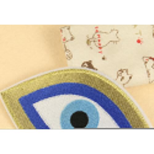 New cartoon gold eye hands star embroidery chapter embroidery cloth patches patches clothing holes clothing accessories