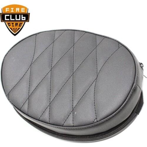 Motorcycle Black Artificial Leather Rear Passenger Backrest Seat Cushion Pad For Harley Touring Street Glide FLHX 1997-2019