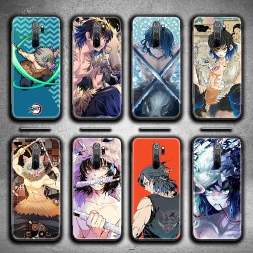 Demon Slayer Hashibira Inosuke Phone Case for Redmi 9A 8A 7 6 6A Note 9 8 8T Pro Max Redmi 9 K20 K30 Pro