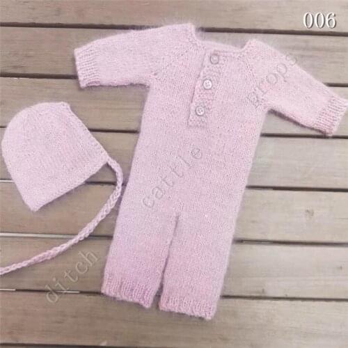 Newborn photography props, pants, climbing clothes, handmade knitted mink clothing