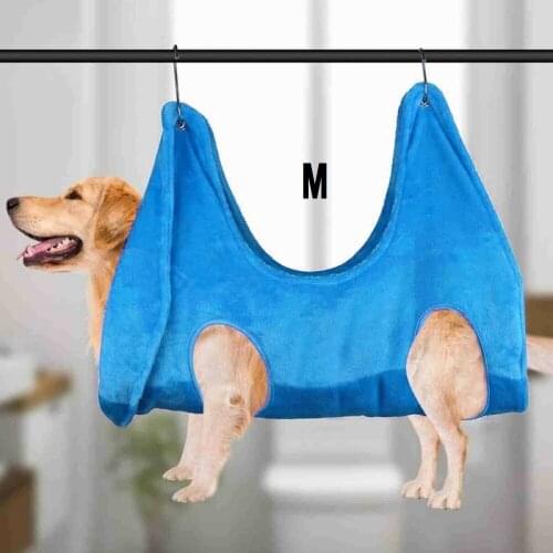 Cat Grooming Hammock Helper Pet Puppy Grooming Hammocks Restraint Bag Dog Nail Clip Trimming Bathing Flannel Soft Texture Bag