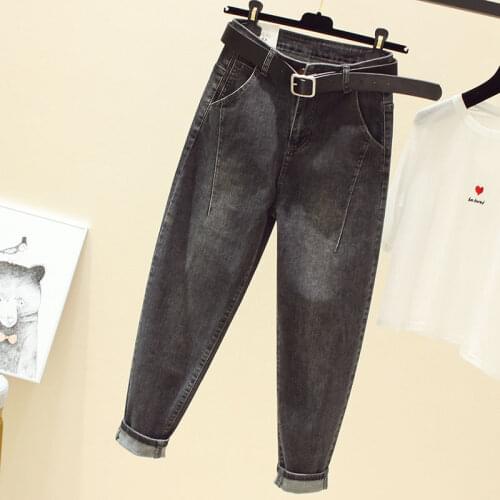 Py137 2020 spring summer autumn new women fashion casual Denim Pants woman female OL baggy jeans women high waisted jeans