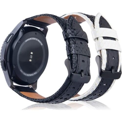 22mm 20mm strap for Samsung Gear sport S2 S3 Classic Frontier galaxy watch 42mm 46mm band huami amazfit bip Pebble Time leather