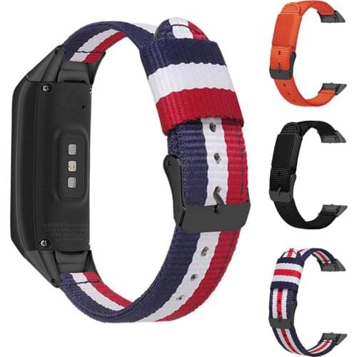 12MM Nylon Replacement Wristband for Samsung Galaxy fit SM-R370 Sports Watch Wrist Band Strap Smart Bracelet Accessories