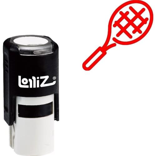 LolliZ Racquet Self-Inking Rubber Stamp - Modern Symbol Series