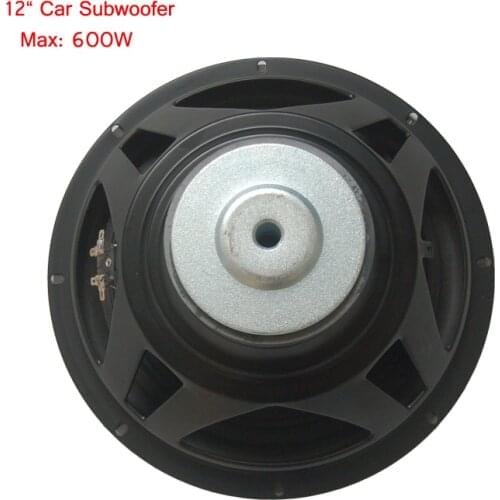 Subwoofer Speaker 12 Inch 600W Max 4 Ohm 150W RMS Loudspeaker High-End Black Car Speakers Foam Edge