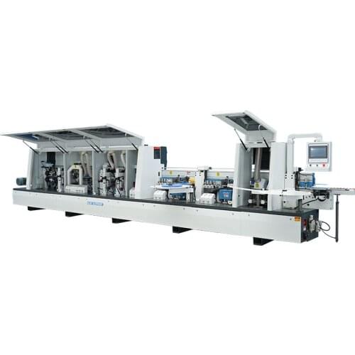 The latest edge banding machine is fully upgraded, high-speed production of energy-saving furniture manufacturing machinery