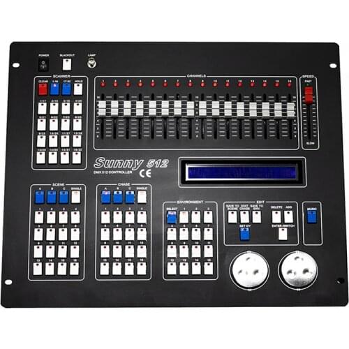 Sunny512 Channels DMX512 DMX Controller Console DJ Disco Equipment DMX Lighting Consoles Professional Stage Lights Control Equip