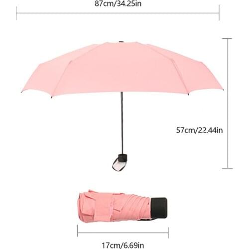 Ultra light 5 folding umbrella,Mini Pocket Umbrella Women UV Small Umbrellas Parasol Girls Anti-UV Waterproof Portable Travel