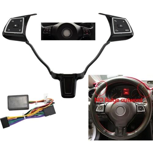 For V olkswagen Universal Multifunction Steering Wheel Button For V W J etta Golf P olo Passat Touran Bora Sagitar Santana