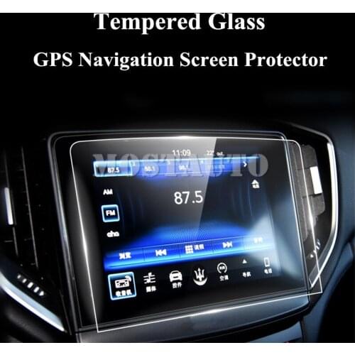 For Maserati Ghibli Tempered Glass GPS Navigation Screen Protector 2017-2019 1pcs Car Accessories Interior Car Decor Car Trim