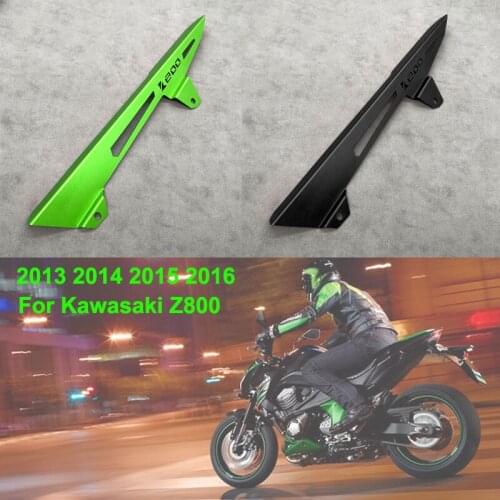 Motorcycle Rear Belt Chain Guard Cover Protector For Kawasaki Z800 Z 800 2013 2014 2015 2016 CNC Aluminum Chain Belt Cover