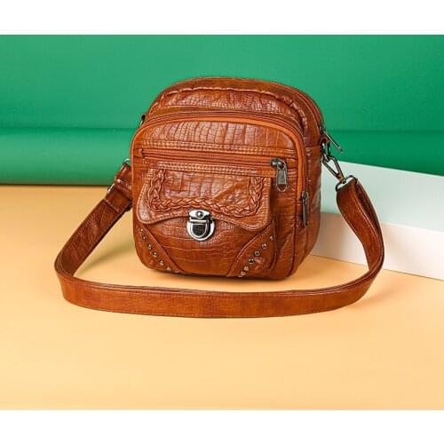 Women Bag Leather Shoulder Bag Fashion Messenger Bag 2021 Vintage Luxury Womens Bag Shoulder Bag Small Crossbody Bag for Women