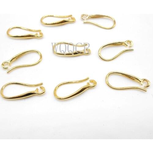 Hot Selling 50 Pieces of Fashion Jewelry Accessories 925 Silver/18K Gold Brand DIY Ladies Earring Hook Jewelry Making Supplies