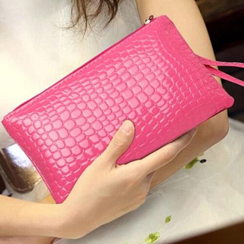Womens Coin Purse Clutch Wristlet PU Leather Handbags Wallet Purse Card Phone Holder Makeup Bag Clutch Small Handbag
