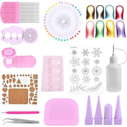 1set Handmade Craft Drawing Accessories Paper Quilling Kit Complete Quilling Paper Tools Set DIY Art Supplies