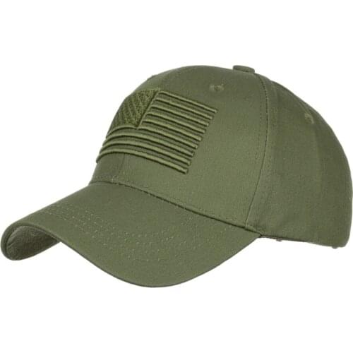 100% Cotton American Flag Men Unisex Baseball Cap Women Button Hat Unisex USA American Embroidered Hip Hop Tactical Sport Hats