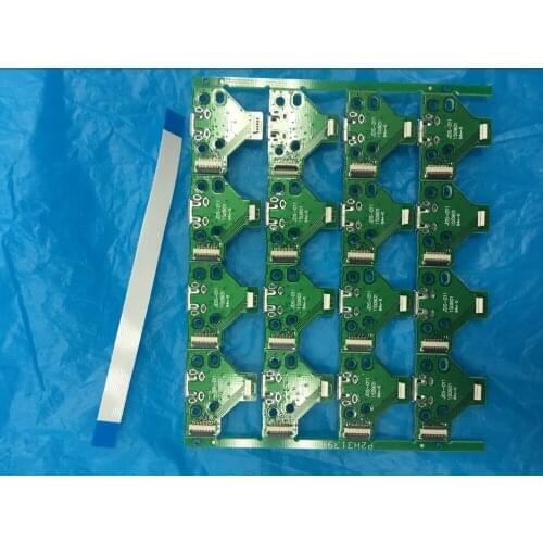 100sst High Quality USB Charging Port Socket For PS4 Dulshock controller with board jds-011 jds 011 +cable