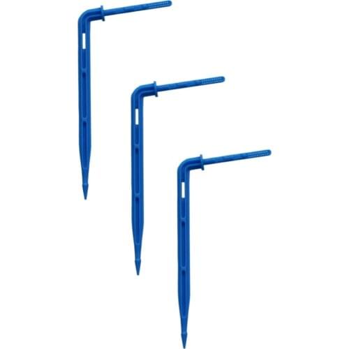 20Pcs Blue Bend Curved Arrow Drippers Micro Irrigation System Sprinklers Connectors for 3/5 mm Hose Garden Agriculture Fittings