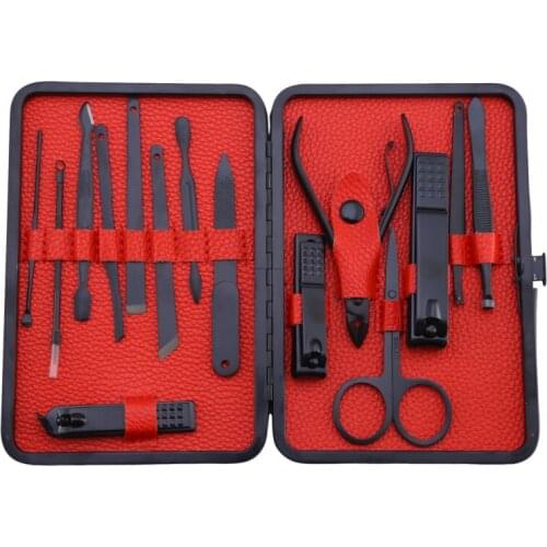 7/15Pcs Professional Nail Cutter Pedicure Scissors Set Stainless Steel Eagle Hook Portable Manicure Nail Clipper Tool Set