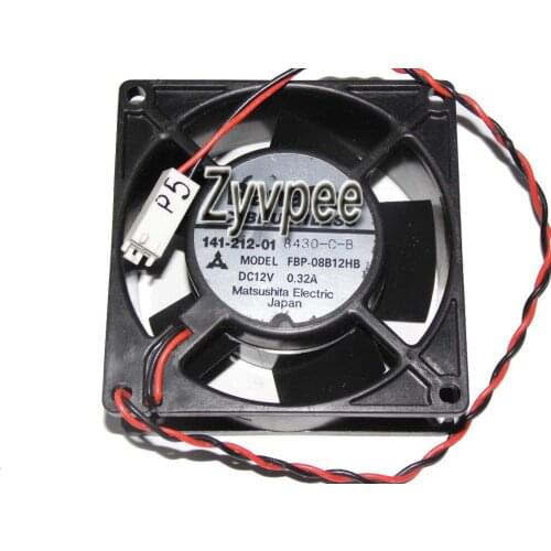 80*32mm FBP-08B12HB 12V 0.32A 2 Wires 2 Pins Case fan 8CM server inverter cooler