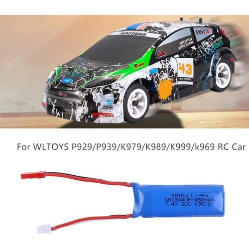 HIINST 1pcs 7.4V 450mAH Battery Part For WLTOYS P929/P939/K979/K989/K999/k969 RC Car Remote control toy car accessories part