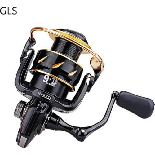 GLS Brand 1000 2000 3000 4000 Series 5.2:1 Gear Ratio Spinning Wheel 9+1BB Ultra Light Freshwater/Saltwater Fishing Tackles