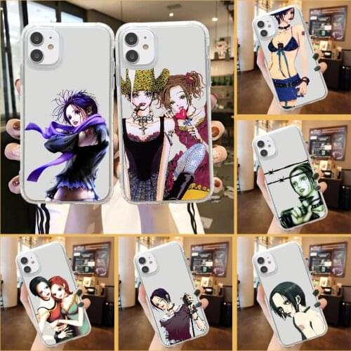 NaNa osaki Anime Phone Case For iphone 5 5s se 2 6 6s 7 8 12 mini plus X XS XR 11 PRO MAX transparent painting cover tpu coque