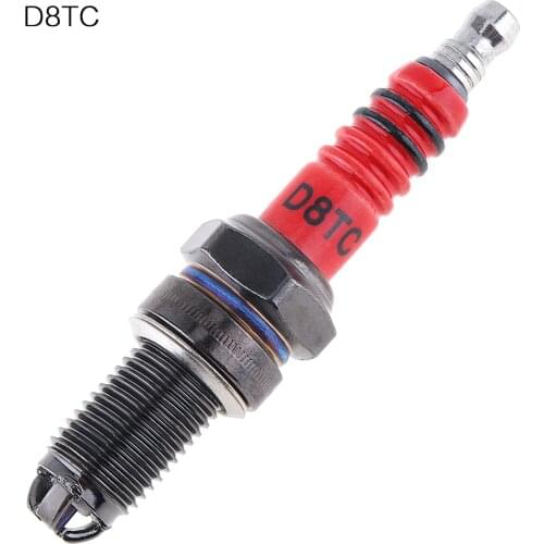 D8TC Platinum Nozzles Spark Plugs Level 3 Multi-angle Ignition Red Head Motorcycle Spark Plugs for CG 125cc 150cc 200cc 250cc