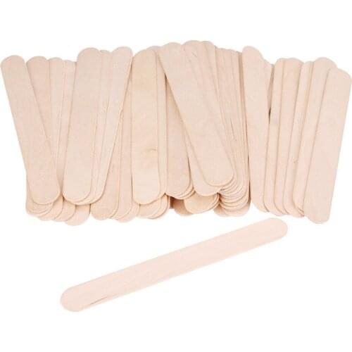 Wooden Wax Spatula Tongue Depressor Disposable Wax Spatulas stick Wax Bean Mixing Strips Mask Hair Remove Cream Applicator