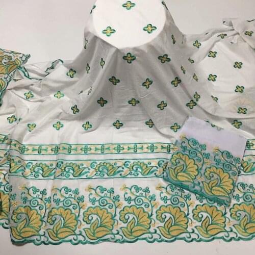 Dubai White 100% African Swiss Voile Lace In Switzerland 5+2 Yards Nigerian Lace Fabrics Latest African Laces 2020 Cotton Laces