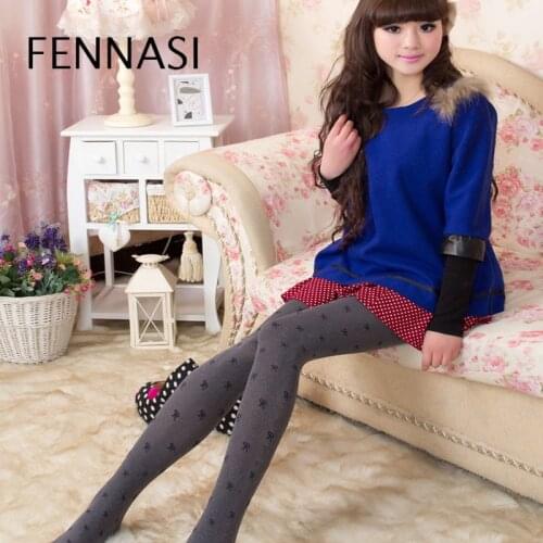 FENNASI Winter Women’s Warm Tights Female Sexy Nylon Polka Dot Tights Thick Fashionable Strumpfhose Pantyhose With Print