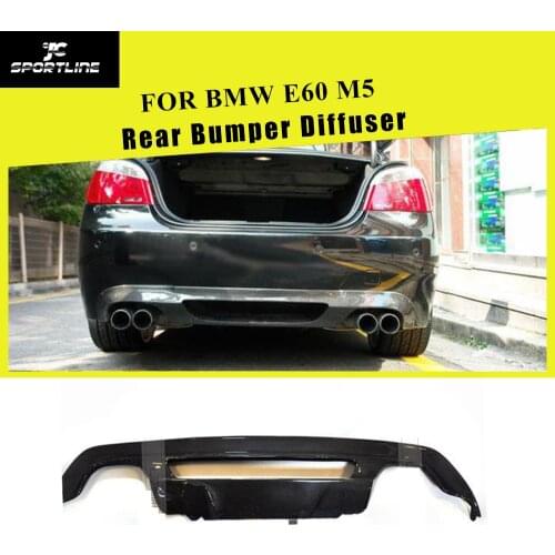 Carbon Fiber Rear Diffuser Bumper Lip for BMW E60 M5 Bumper 2004 - 2010