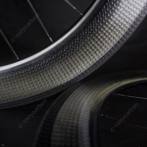 80mm Dimpled Road Bicycle Wheelset Time Trial Bike Dimpled Wheelset TT Bicycle Aero Clincher/TubelessRoad Bike Fast Wheels