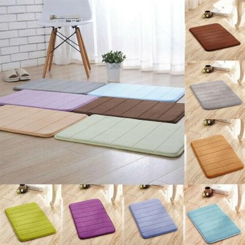 Bath Rug Non-slip Absorbent Soft Memory Foam Bathroom Carpet Shower Floor Mat