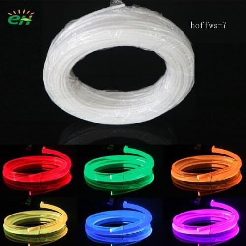 Cream white 7mm diameter MMA soft glass fiber optic lighting illuminator products