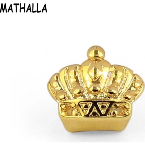 The New Crown Single Gold Tooth For Halloween Teeth Grillz Rapper Hip-hop Accessories