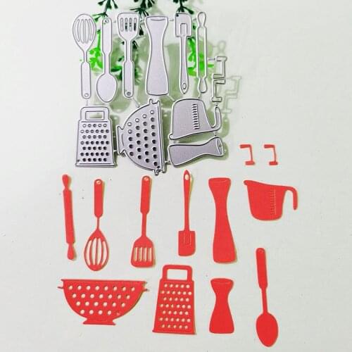 Kitchen equipment Metal Cutting Dies for DIY Scrapbooking Album Paper Cards Decorative Crafts Embossing Die Cuts