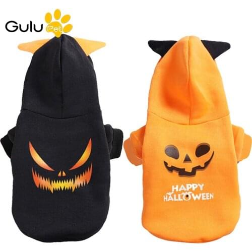 Halloween Pet Clothes Cats Dogs Holiday Costume Cosplay Autumn&Winter Two-legged Casual Clothes With Hat