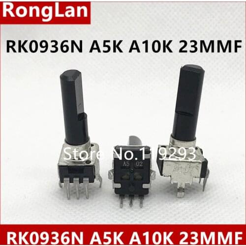 09 type mixer sound potentiometer switch RK0936N B5K B1K B2K B10K B20K B50K B100K A5K A10K A20K C5K C10K C20K Dshatf 23MMF-10P