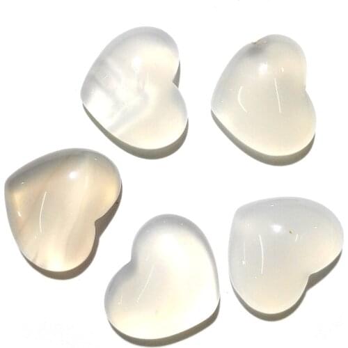 Natural Stone opal Cabochon Beads Flat Back Heart Shape No Hole Loose Beads For jewelry making DIY Ring Necklace accessories