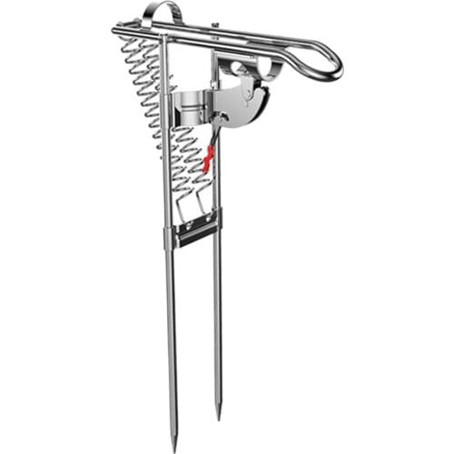 Travel Spring Automatic Fishing Rod Holder Rack Stand Fish Pole Bracket Outdoor Tackle