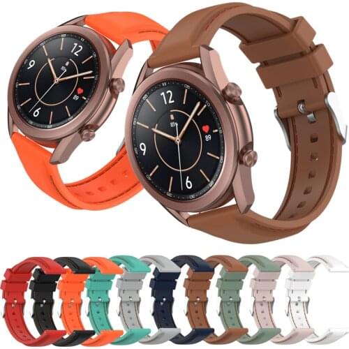 20mm 22mm High Quality Silicone Strap Watchband For Samsung Galaxy Watch 3 41mm/45mm/46mm/42mm/Active 2 Sport Strap Bracelet