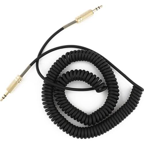 MXLC 3.5mm Replacement AUX Cable Coiled Cord for marshall Woburn Kilburn II Speaker Male to male Jack