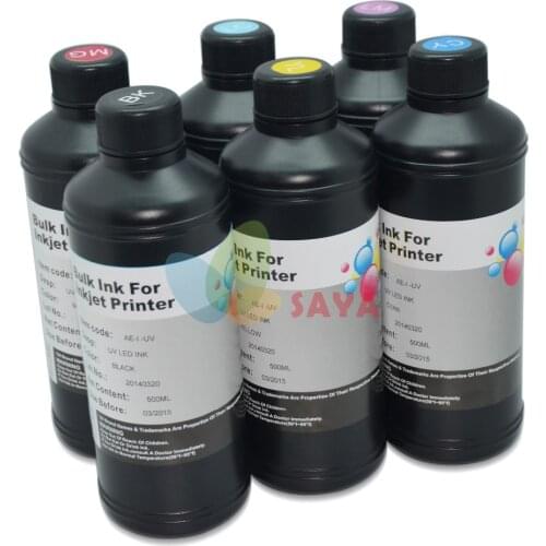 1 Bottle x 500ml UV Ink / UV LED Ink For Epson UV flatbed Printer / 3D UV Printer For Epson 1390 1400 1410 L800 R290 R330