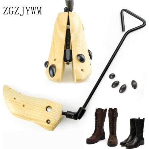 1 Piece Shoe Stretcher Wooden Boots Shoes Tree Shaper Rack,Wood Adjustable Flats Pumps Boots Expander Trees Size S/M/L Man Women